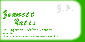 zsanett matis business card